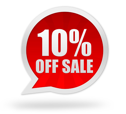 Ten percent off sale