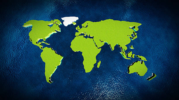 istock Map of the world in the ocean 534189217