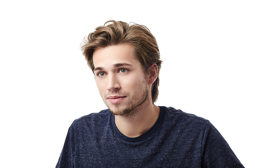 Cropped studio shot of a handsome young man in a t-shirt