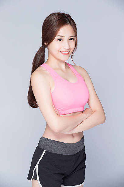Sport girl isolated