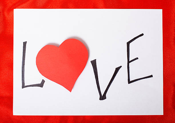 istock Love word and heart symbol, valentine's day 534192631