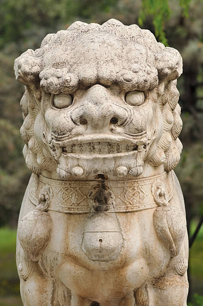 istock Chinese traditional lion sculpture 534193693