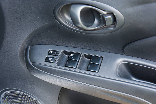 istock Button in car for adjust windows and lock the door. 534194670