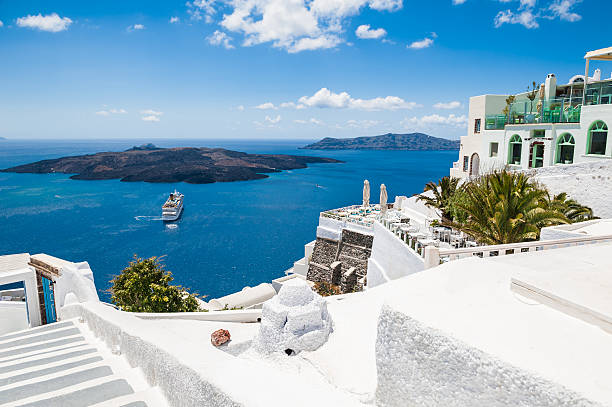istock White architecture on Santorini island, Greece 534195201