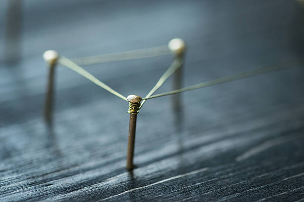 istock Web of wires, showing connections between groups and singles 534195872