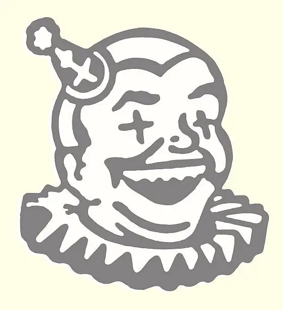 Vector illustration of Smiling Clown