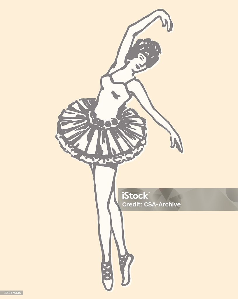 Ballerina - arte vectorial de 2015 libre de derechos