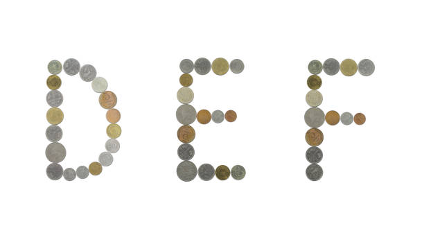 istock Alphabet with old coins 534198024