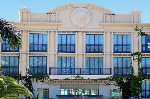 Gold Coast, Australia - October 16, 2014: The facade of the Palazzo Versace in Gold Coast Queensland Australia. It is the only 8-star Hotel in the world.
