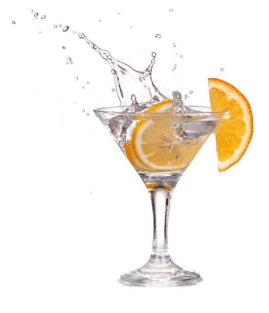 istock cocktail in a martini glass on a white background with 534199105