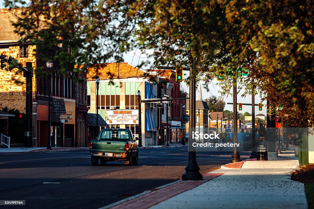 American town - Terre Haute, Indiana. Terre Haute historic downtown. Indiana Stock Photo