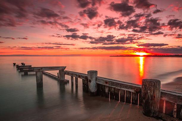 Sunset at Mentone Beach,Victoria,Australia