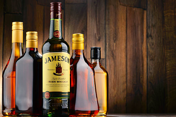 Poznan, Poland - May 17, 2016: Jameson is the best selling Irish whiskey in the world with annual sales of 4.7 million cases in 2014