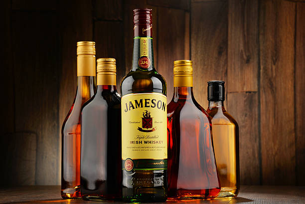 Poznan, Poland - May 17, 2016: Jameson is the best selling Irish whiskey in the world with annual sales of 4.7 million cases in 2014