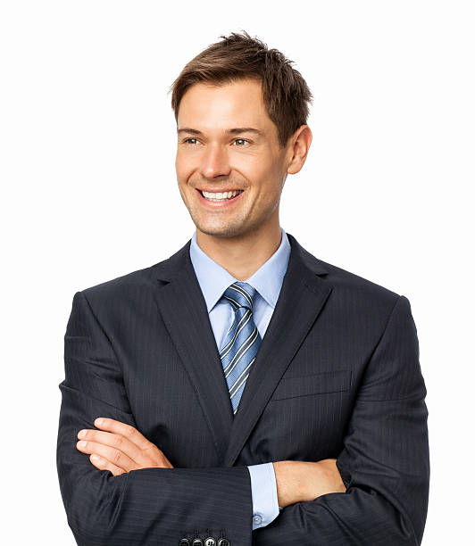 istock Businessman With Arms Crossed Looking Away 534202656