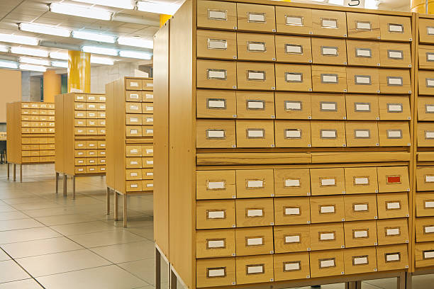 istock view on library wooden card catalog 534204324