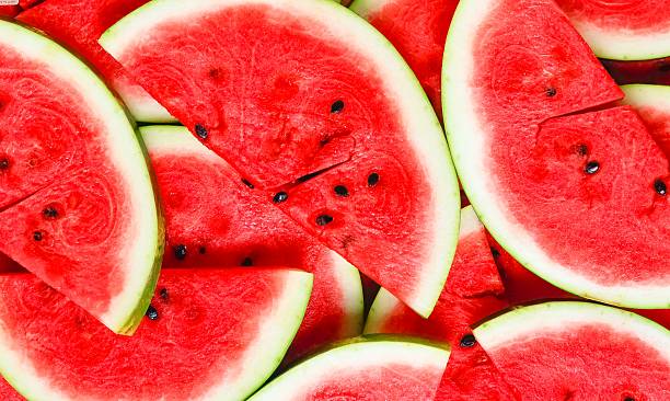 istock abstract background with slices of fresh ripe red 534204724
