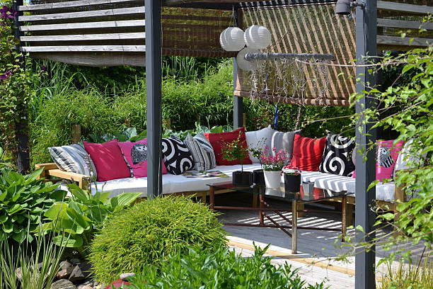 istock Garden Lounge with a pergola and outdoor sofa 534207458