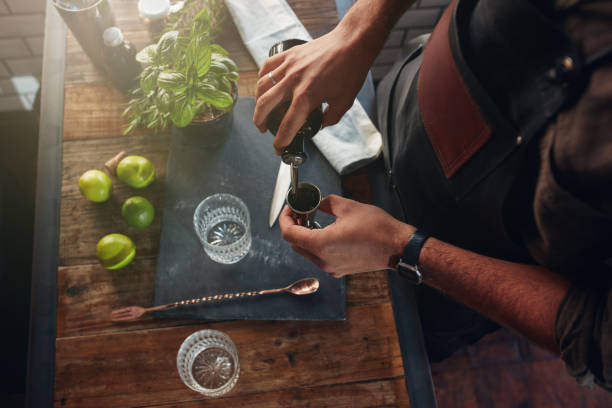 istock Barman making cocktail at the counter 534211234