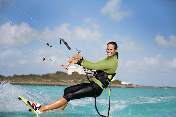 istock Kite Boarding Woman in the Caribbean. 534211410