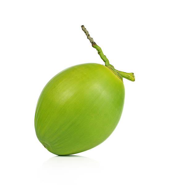 istock Green coconut Fruit isolated on white background. 534211742