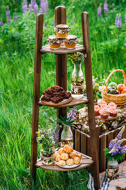 istock three shelved wooden rack filled with sweet snacks 534212726