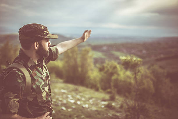 istock Soldier showing the way 534215190