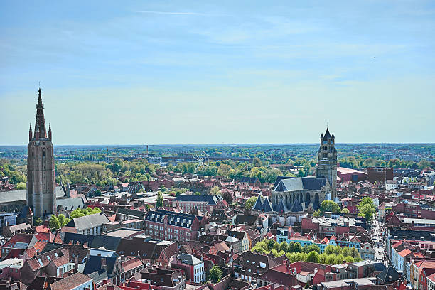 istock View over cityscape of Bruges 534217540