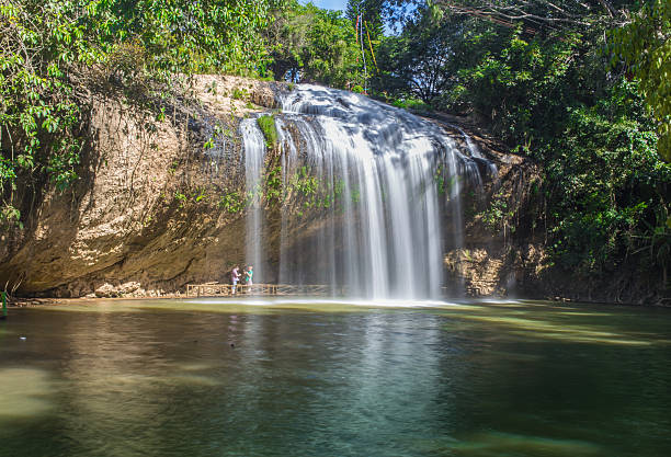 istock waterfall in deep forest of Croatia 534217730