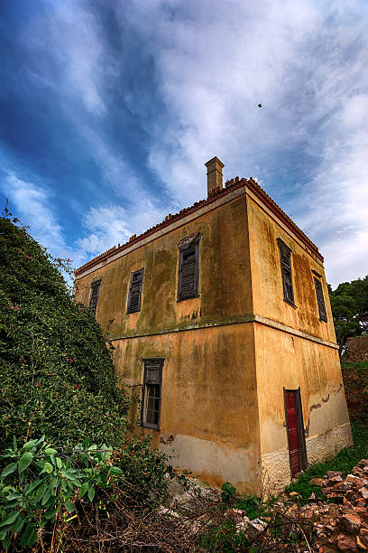 Abandoned ruined mansion