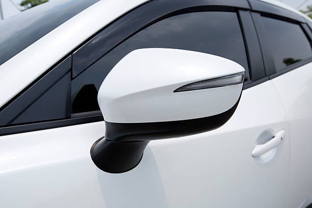 istock side mirror of a modern car 534218356