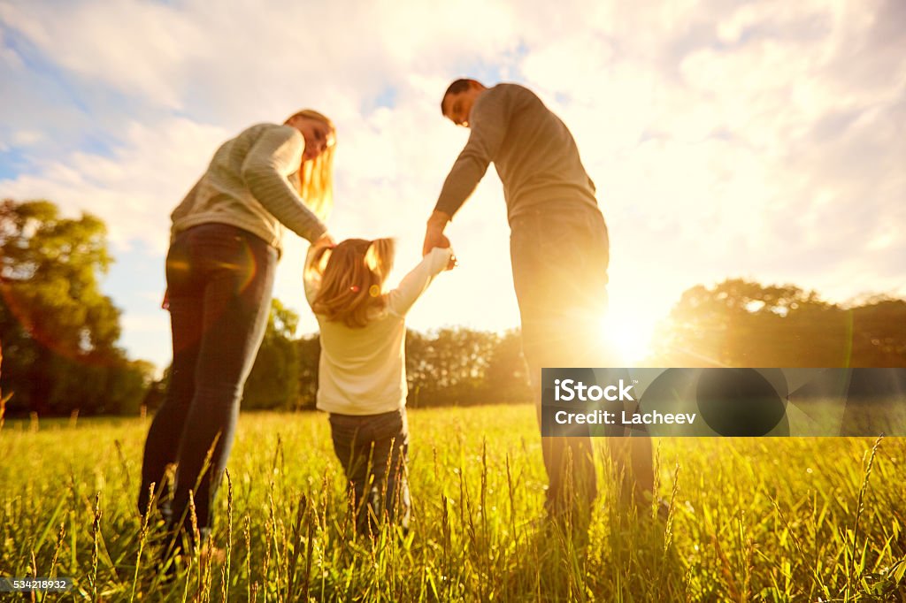 Out of focus backgrounds.Happy family concept. Family Stock Photo