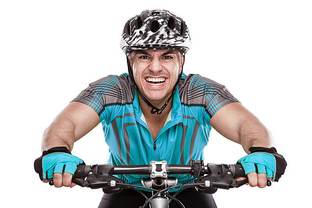 istock Young Male Cyclist With His Bicycle on race 534220655