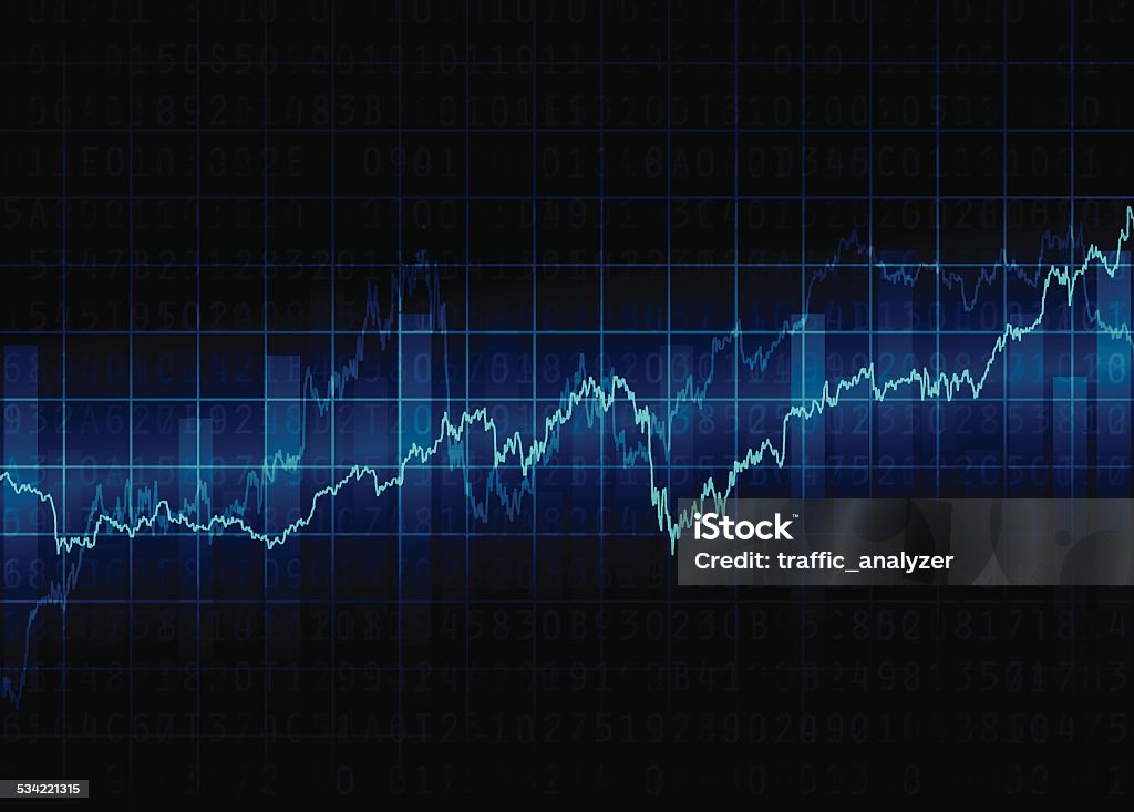 Financieros abstractos fondo - arte vectorial de Mercado bursátil libre de derechos