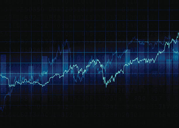 stockillustraties, clipart, cartoons en iconen met abstract financial background - market