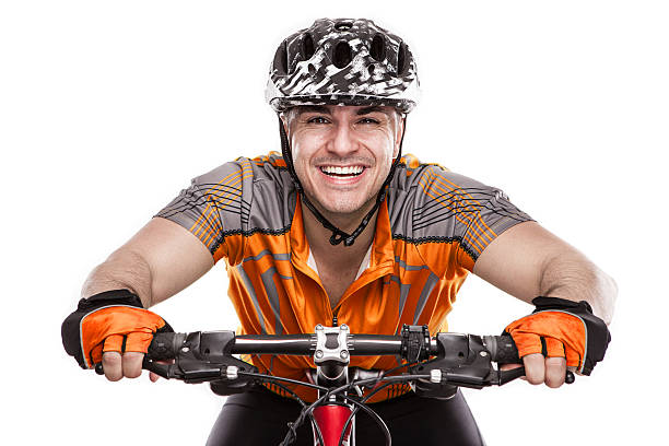 istock Young Male Cyclist With His Bicycle on race 534222075