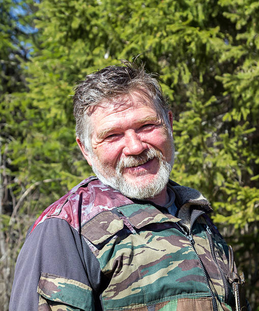 istock Portrait of a hunter with a gray beard 534222241
