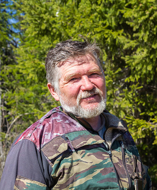 istock Portrait of a hunter with a gray beard 534222257