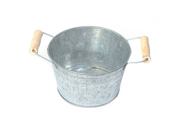 istock Bank galvanized flower bucket 534223475