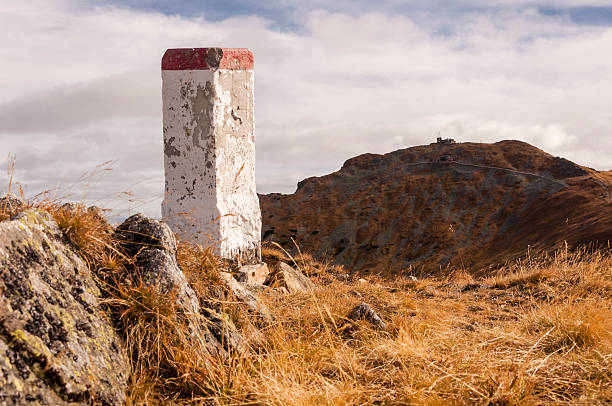 istock Boundary Marker  and Kasprowy Wierch in the Background 534224891