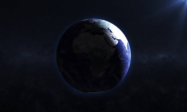 istock Beautiful Earth Planet with Rising Sun 534225281