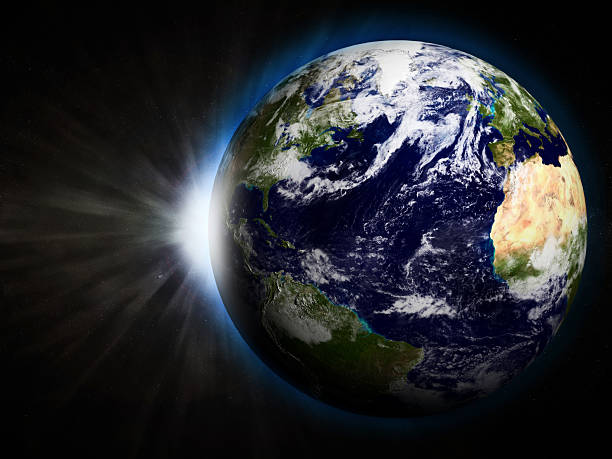 istock 3D Illustration of Earth with Rising Sun 534225339