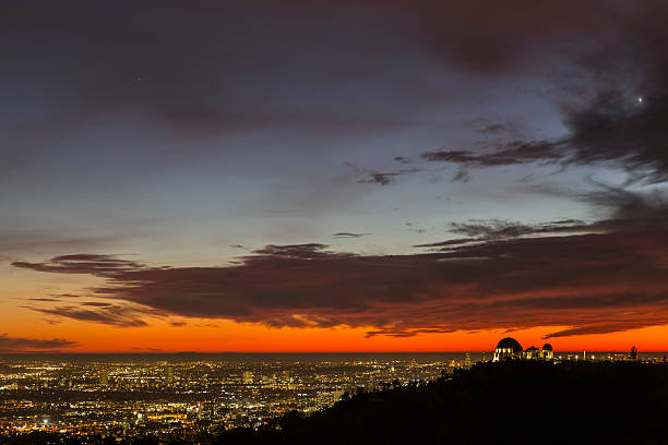 istock Los Angeles Red Sunset Cityscape 534225431