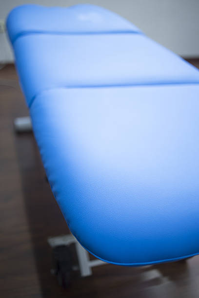 istock Physiotherapy bed in medical clinic 534225833