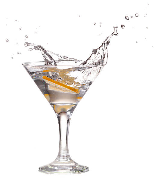 istock cocktail in a martini glass on a white background with 534264477