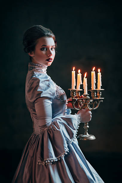istock Woman in victorian dress 534264499