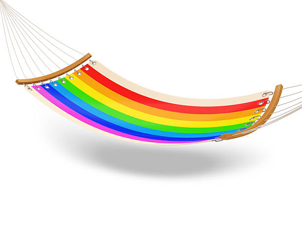 istock Colorful Hammock isolated on white background 534264755