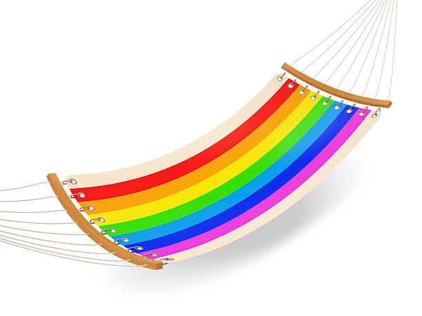 istock Colorful Hammock isolated on white background 534264763