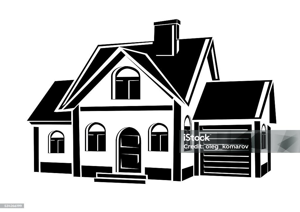 Vector private house symbol of the house for all kinds of advertising resources House stock vector