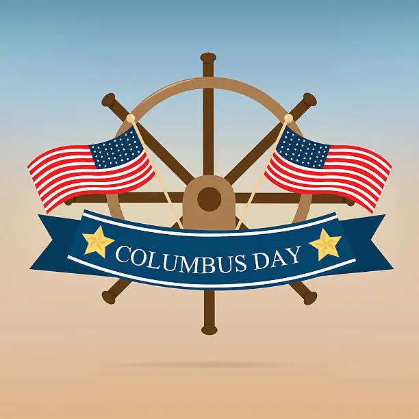 Vector illustration of Columbus day